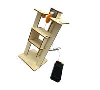 ORFOFE Juguete Elevador de Madera DIY Educativo para Modelo Científico de Montaje Fácil Material para Aprendizaje y Desarrollo Manualidad Infantil