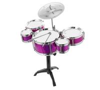 ORFOFE Juguete Musical para Ñiño Batería de Juguete Tamaño Medio 5 Tambores Material Seguro No Tóxico Set Educativo para Pequeños Desarrollo Sensorial y Color Aleatorio Estilo Aleatorio