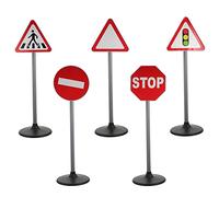 ORFOFE Juguetes de Señales de Tráfico 5 Piezas Juguetes Educativos de Seguridad para Niños de Señales de Tráfico para Educación Temprana Aprendizaje de Reglas de Tránsito Enseñanza Infantil