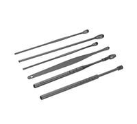 ORFOFE Kit de 2 Palillos Oídos de Acero Inoxidable Diseño Espiral y Silicona, para Quitar Cera en Casa Bolsa Portátil Incluida