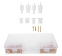 ORFOFE Kit de Conectores Eléctricos Automotrices 480 Piezas Terminales de Crimpado de 28Mm Macho y Hembra Resistentes Corrosión Impermeables para Cableado Rápido en Coches y