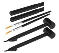 ORFOFE Kit de Excavación Arqueológica para 6 Piezas 2 Juegos de 3 Herramientas Cada Uno Pala Martillo y Cepillo Juguete Educativo Científico para Desarrollar Motricidad y