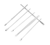 ORFOFE Kit de Excavadoras para Orejas 6 Piezas Acero Inoxidable Reusable Diseño Espiral Seguro Uso Doméstico Limpieza Profunda Oído Cuidado Familiar con Caja Almacenamiento Plateado