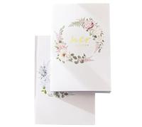 ORFOFE Libros de Votos Matrimoniales para Boda Cuadernos de Votos para Él Ella 2 Piezas Papel de Calidad Resistente Tarjetas de Juramento para Ceremonia y Decoración de Eventos