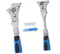 ORFOFE Llave Inglesa Telescópica de Trinquete Reversible de Acero Cromovanadio Herramienta Portátil Multifuncional para Doméstico y Automotriz