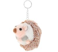 ORFOFE Llaveros de Peluche de Erizo Gris 10 CM Colgante Creativo Relleno PP Accesorio Decorativo para Llaves Mochilas y Bolsos Llavero Adorable y Práctico