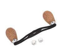 ORFOFE Mango Alargado para Carrete de Pesca Baitcasting 4 Rodamientos, Accesorio de Madera Resistente Compatible Mano Izquierda y Derecha para Surfcasting y Pesca en Lagos