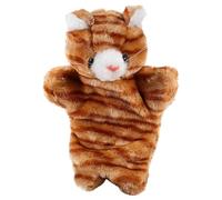 ORFOFE Marioneta de Mano Gato de Peluche 25 Cm Suave para Juguetes Interactivos para Contar Historias y Desarrollo Motricidad Fina en Juegos Educativos