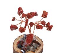 ORFOFE Mini Árbol Prosperidad 12 Piezas Bonsái de Cristal Decorativo para Escritorio Árbol del Dinero Artificial sin Riego para Decoración del Hogar y Oficina Adornos Miniatura Feng