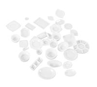 ORFOFE Miniatura Cocina Mesa Vajilla Juego Accesorios Casa Muñecas Platos Tazas Cuencos Decoración