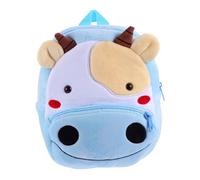 ORFOFE Mochila Infantil de Peluche Adorable para Guardería Mochila de Animales Vaca y Ligera para Niñas Edad Preescolar con Correas Acolchadas Cómodas y Diseño Divertido