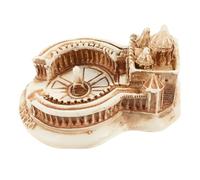 ORFOFE Modelo Arquitectónico Resina Basílica de San Pedro Miniatura Decoración Elegante para Hogar y Oficina Diseño Vintage Resistente y Detallado