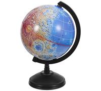 ORFOFE Modelo Didáctico de Globo Lunar con Mapa Detallado de Cráteres, Plástico Resistente y Diseño Preciso para Decoración Espacial y Aprendizaje en Casa
