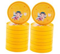 ORFOFE Monedas de Madera del Hada Dientes 20 Piezas, Monedas Conmemorativas para Recompensa por Diente de Leche, Juguete Educativo Infantil para Superar Miedo y Hábito