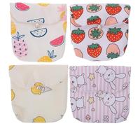 ORFOFE Monedero Portátil Período 4 Pcs, Bolsa Menstrual Multifunción, Tamaño Compacto, Diseño Adorable, Adecuado para Actividades al Aire Libre y Uso Diario, Accesorio Estilo Aleatorio