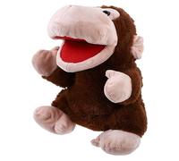 ORFOFE Mono de Peluche con Boca Móvil Títere de Mano para Historias Juguete de Animal Suave para