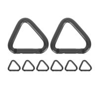 ORFOFE Mosquetón Triangular de Escalada de Montaña de Aleación de Aluminio Resistente, Multi-función y Carga Pesada para Actividades al Aire Libre y Gimnasio, Pack de 8 Piezas
