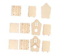 ORFOFE Nido de Pájaro de Madera Natural para Armar, Juego DIY de 4 Piezas, Decoración para Jaulas y Jardín, Caja de Cría Ecológica para Loros, Cacatúas y Golondrinas, Apto para Niños y Adultos