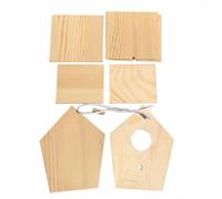 ORFOFE Nido de Pájaro de Pino Natural Grande para Jardín Exterior, Caja de Incubación para Aves y Loros, Accesorio Duradero para Jaulas, Protección Ambiental sin Olores, Adecuado