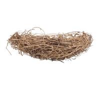 ORFOFE Nido de Pájaro de Ratán Artesanal Decorativo 20 Cm Color Dorado para Manualidades, Accesorio para Fotos y Decoración de Fiestas, Adorno Natural para Hogar y Pascua