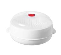 ORFOFE - Olla de vapor para microondas, cocina de microondas vapor, para verduras, recipientes de comida con tapas olla de vapor recipiente al vapor para microondas