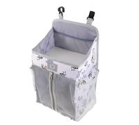 ORFOFE Organizador Colgante para Cunas con Diseño Zoológico, Múltiples Bolsillos, Tela No Alergénica, Almacenamiento para Pañales y Artículos Esenciales de Guardería, Práctico