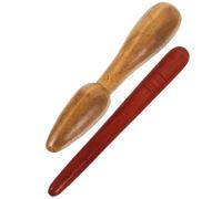 ORFOFE Palitos de Transportar Madera Masaje para Podal Reflexología sin 2 Piezas Rebabas, Livianos y Fáciles Manual para Uso en Casa Aire Libre