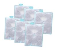 ORFOFE Paquete de 6 Almohadillas de Filtro para Pecera de Acuario Almohadillas de Algodón para Elementos Filtrantes para Accesorios de Mini Tanque de Agua Dulce Compatibles