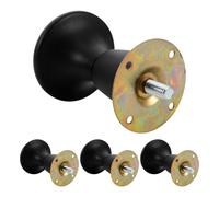 ORFOFE Patas de Muebles Negras Resistentes 4 Pcs para Reemplazo de Sofá y Cama, Soporte Antideslizante de Plástico Robusto para Patas de Repuesto de Marco de Cama y Muebles Hogar