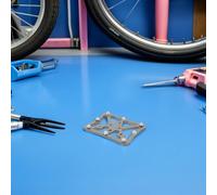 ORFOFE Pedales de Bicicleta de Montaña Antideslizantes de Aleación de Aluminio Pequeños Color Titanio Par de Pedales Planos Plataforma para Ciclismo y Accesorios Deportivos para Adultos