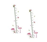 ORFOFE Pegatina de Pared Medidor de Estatura 2 Piezas para Niños, Decoración Creativa con Dibujos Animados, y Reutilizable para Dormitorio o Guardería