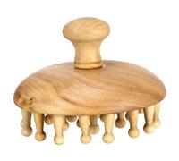 ORFOFE Peine de Madera Portátil para Masaje Herramienta de Relajación con Dientes para Mejorar Circulación y Aliviar Tensión Diseño Ergonómico para Cuello y Cabelludo para Mujeres