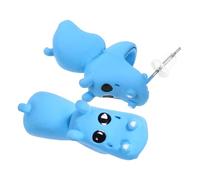 ORFOFE Pendientes de Animal Creativo Forma de Hipopótamo con Cadena Colgante Accesorios de Bisutería para Oreja Diseño Divertido y Ligero para Mujeres con Estilo Único