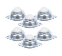 ORFOFE Pequeñas ruedas de rodillos de nylon con rodamientos, ruedas giratorias para muebles y electrodomésticos en bibliotecas e industrias, silenciosas y duraderas, paquete de 1 juego