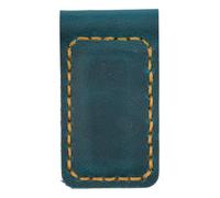 ORFOFE Pinza Magnética para Billetes de Cuero Genuino Artesanal, Clip Organizador Vintage para Tarjetas y Cables, Soporte Magnético Multifuncional para Uso Diario y Viajes