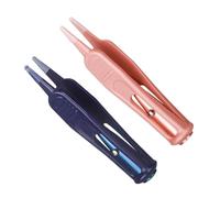ORFOFE Pinzas para Limpiar para LED Plástico con Redonda y de Punta Bebés Luz Cera 2 Piezas Mocos en Seguras Nariz y Ombligo para Recién Nacidos