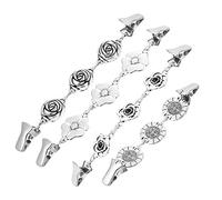 ORFOFE Pinzas para Suéter y Cárdigan 4 Piezas Aleación Multifuncionales para Mujer Clips para Chal y Bufanda Accesorio de Ropa Invierno Hebillas para Abrigos y Jerseys