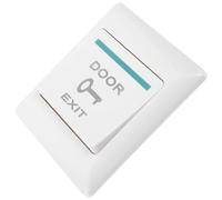 ORFOFE Placa para Timbre Puerta con Botón de Liberación Panel de Montaje Pared Tipo Diseño de Reinicio Automático Resistente y Fácil Instalación para Sistema Control Acceso