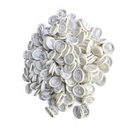 ORFOFE Protectores Desechables De Dedos De Látex Blanco 700 Unidades (500 G) Antistáticos, Tamaño Mediano, Flexible Para Manicura, Reparación Electrónica y Protección De Yemas