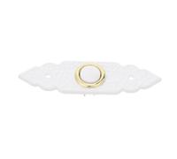 ORFOFE Pulsador de Timbre Retro Metálico Diseño en Tira Larga, Botón para Timbre de Puerta Cableado, Adecuado para Entradas de Casas de Campo y Exteriores