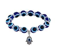 ORFOFE Pulsera Azul Pulsera de Cuentas Protección Elegante para Mujer Hombre Niñas con Diseño Único y Estilo Minimalista