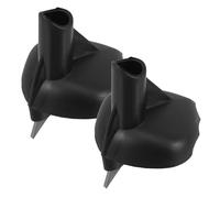 ORFOFE Puntas de Bastones de Trekking de Acero de Tungsteno 2 Piezas Negras Repuestos Aplicables para Bastones de Esquí y Senderismo Resistentes al Desgaste Uso en Climas Fríos