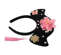 ORFOFE Qing Dynasty Hairband Vintage Floral Princess Headband Comfortable Wide Retro Chinese Hanfu Hair Ornament For Costume Parties And Photography