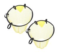 ORFOFE Red de Objetivo para Portería de Fútbol Juvenil 2 Piezas, Red de Nylon Resistente Amarilla, Equipo de Práctica para Entrenamiento de Precisión y Tiro en Patio o Interior