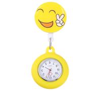 ORFOFE Reloj de Enfermera Electrónico con Clip Diseño de Dibujos Animados Práctico para Personal Sanitario y Estudiantes Accesorio Auxiliar de Enfermería