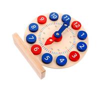 ORFOFE Reloj Educativo de Madera para Juguete de Aprendizaje y Cognición del Montessori para Desarrollar Habilidades Lógicas y Coordinación Mano