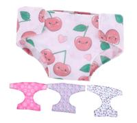 ORFOFE Ropa Interior Reutilizable para Muñecas de 18 Pulgadas, 4 Piezas de Accesorios de Tela Ligera, Bragas de Juguete para Muñecas Ñiño, Adecuado para Juegos de Simulación y Disfraces