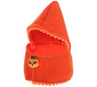 ORFOFE Sombrero de Conejito para Mascota, Cubierta de Cabeza de Conejo, Algodón, Naranja, Circunferencia de Cuello 26cm, para Navidad y Halloween, para Conejos y Chinchillas