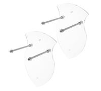 ORFOFE Soporte para Espadas de Acrílico Transparente 2 Piezas, Estante Desmontable para Exhibición en Pared, Organizador Vertical para Colecciones y Artes Marciales