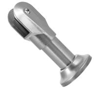 ORFOFE Soporte Para Mampara De Baño Inoxidable De Acero, Base Estable y Compacta Para Cabinas De Aseo Públicas, Accesorio Durable y Resistente Para División Higiénica